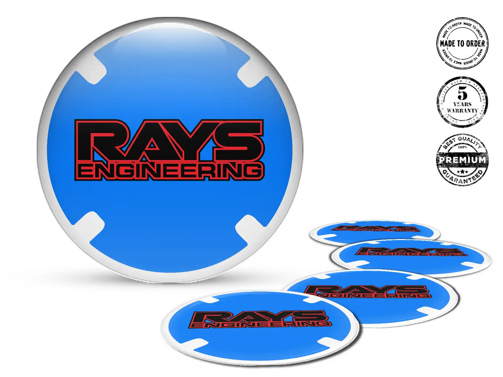 Rays Silikon-Sticker Stil Individuelle Radembleme